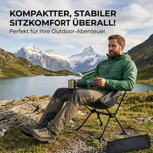 Laden Sie das Bild in den Galerie-Viewer, Tragbarer Klappstuhl