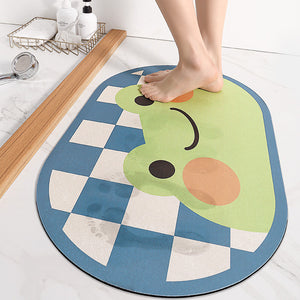 Ovale absorbierende Bodenmatte