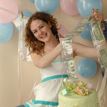 Laden Sie das Bild in den Galerie-Viewer, Geburtstags-Überraschung - Kuchen-Pull-Geld-Geschenkbox