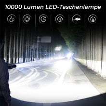 Laden Sie das Bild in den Galerie-Viewer, Wiederaufladbare taktische LED-Laser-Taschenlampe