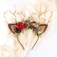 Laden Sie das Bild in den Galerie-Viewer, Weihnachts-Hirsch-Stirnband