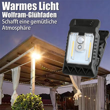 Laden Sie das Bild in den Galerie-Viewer, USB- &amp; Solarbetriebene Clip-Leuchte mit Bewegungssensor