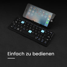 Laden Sie das Bild in den Galerie-Viewer, Bluetooth-Klapptastatur für Handy und Tablet