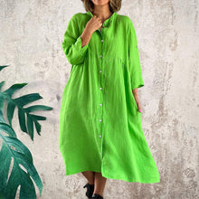 Laden Sie das Bild in den Galerie-Viewer, Einfacher, stimmungsvoller, lockerer Kleid