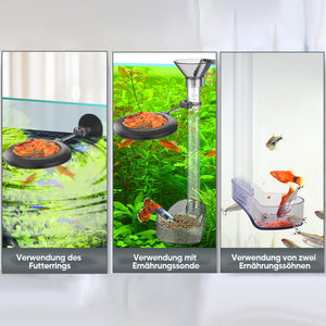 Multifunktionaler Futterspender für Aquarien