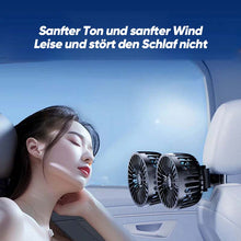 Laden Sie das Bild in den Galerie-Viewer, Mini-USB-Autoventilator mit zwei Köpfen