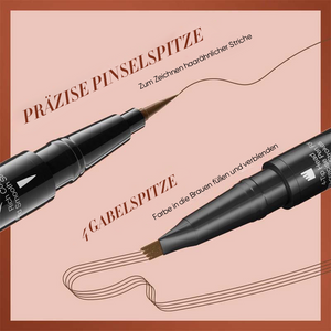 2-in-1 wasserfester, langanhaltender Augenbrauenstift