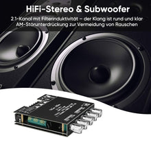 Laden Sie das Bild in den Galerie-Viewer, 2.1-Kanal Bluetooth-Audio-Leistungsverstärkermodul