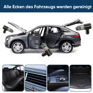 Leistungsstarker kabelloser Autostaubsauger für die mobile Fahrzeugreinigung