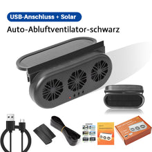 Laden Sie das Bild in den Galerie-Viewer, Solarbetriebener Autoabluftventilator