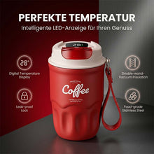 Laden Sie das Bild in den Galerie-Viewer, Edelstahl-Isolier-Reisetasse für Kaffee