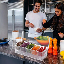 Laden Sie das Bild in den Galerie-Viewer, Zweischichtiger transparenter Obstteller aus Kunststoff