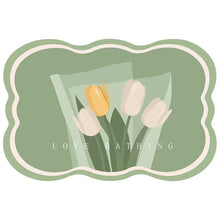 Laden Sie das Bild in den Galerie-Viewer, Saugfähige Bodenmatte mit Tulpenmuster