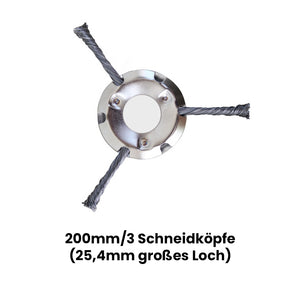 Saker Mähkopf aus Stahldraht