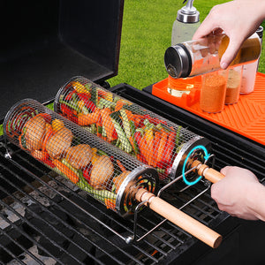304 Edelstahl Rolling Barbecue Käfig