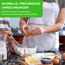 Laden Sie das Bild in den Galerie-Viewer, Umrechnungstabelle für magnetische Messungen beim Kochen