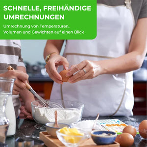 Umrechnungstabelle für magnetische Messungen beim Kochen