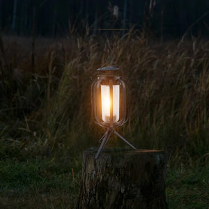 Solarbetriebene Campinglampe mit 4 Leuchtmodi