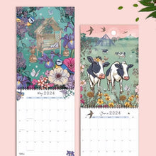 Laden Sie das Bild in den Galerie-Viewer, 2024 Natur und Tierwelt Kunst Wandkalender