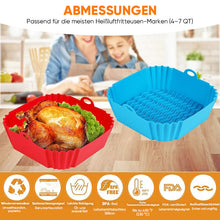 Laden Sie das Bild in den Galerie-Viewer, Hitzebeständige Silikon-Backform für Heißluftfritteusen