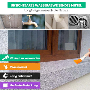 Auslaufsicherer und wasserfester Kleber