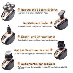 Multifunktionaler 4D-Elektrorasierer