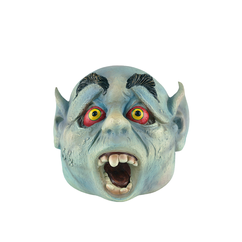 Horror-Kopf-Ornament aus Harz