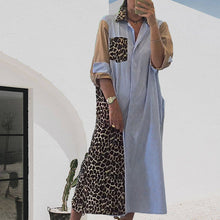 Laden Sie das Bild in den Galerie-Viewer, Freizeitkleid mit Leopardenmuster