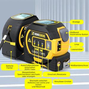 Mehrzweck-Laserebene / 3-in-1-Laser-Entfernungsmesser
