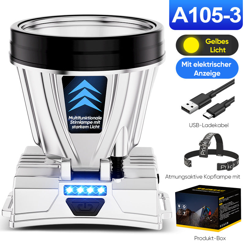 Kopfmontierte Bergbaulampe mit hoher Helligkeit