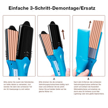 Laden Sie das Bild in den Galerie-Viewer, 3D-Styling-Haarglätteisen