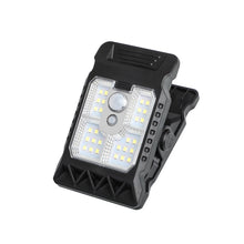 Laden Sie das Bild in den Galerie-Viewer, USB- &amp; Solarbetriebene Clip-Leuchte mit Bewegungssensor