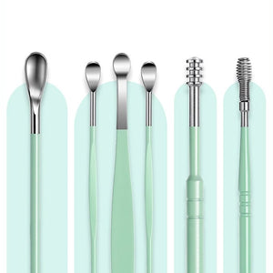 6-teiliges Edelstahl Ohrpflege-Set