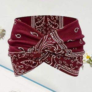 Bedrucktes Cross-Yoga-Stirnband