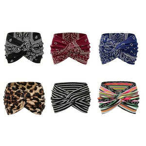 Bedrucktes Cross-Yoga-Stirnband