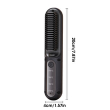 Laden Sie das Bild in den Galerie-Viewer, Kabelloser tragbarer aufladbarer Haarglättungskamm
