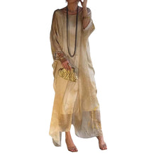 Laden Sie das Bild in den Galerie-Viewer, Elegantes Chiffonkleid mit Marmorprint