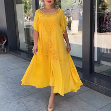 Laden Sie das Bild in den Galerie-Viewer, Neues lockeres Damenkleid in Übergröße