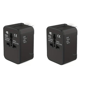 Universeller Reiseadapter mit zwei USB-Anschlüssen
