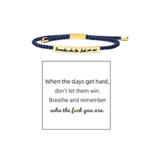 Laden Sie das Bild in den Galerie-Viewer, Geflochtenes, verstellbares Inspire-Armband