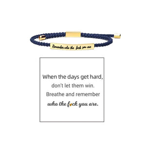 Geflochtenes, verstellbares Inspire-Armband