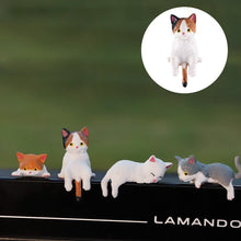 Laden Sie das Bild in den Galerie-Viewer, Mini-Katzenfigur Handbemalt