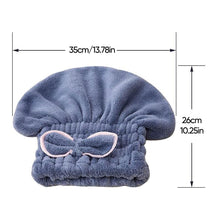 Laden Sie das Bild in den Galerie-Viewer, Super saugfähiges Haarhandtuch-Turban-Set