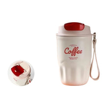Laden Sie das Bild in den Galerie-Viewer, Edelstahl-Isolier-Reisetasse für Kaffee