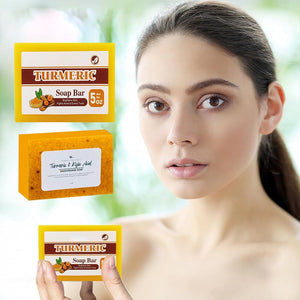 Zitronen-Kurkuma-Kojic-Säure-Seife