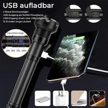 Laden Sie das Bild in den Galerie-Viewer, Wiederaufladbare taktische LED-Laser-Taschenlampe