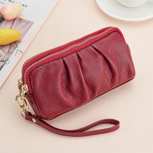 Handy-Tasche mit doppeltem Reißverschluss