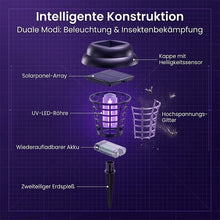 Laden Sie das Bild in den Galerie-Viewer, Solarbetriebene dekorative Mückenfalle