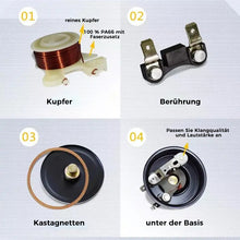 Laden Sie das Bild in den Galerie-Viewer, 12-V-Auto- und Motorradhupen-Modifikationssatz