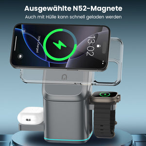 3-in-1 Drahtloses Schnellladegerät